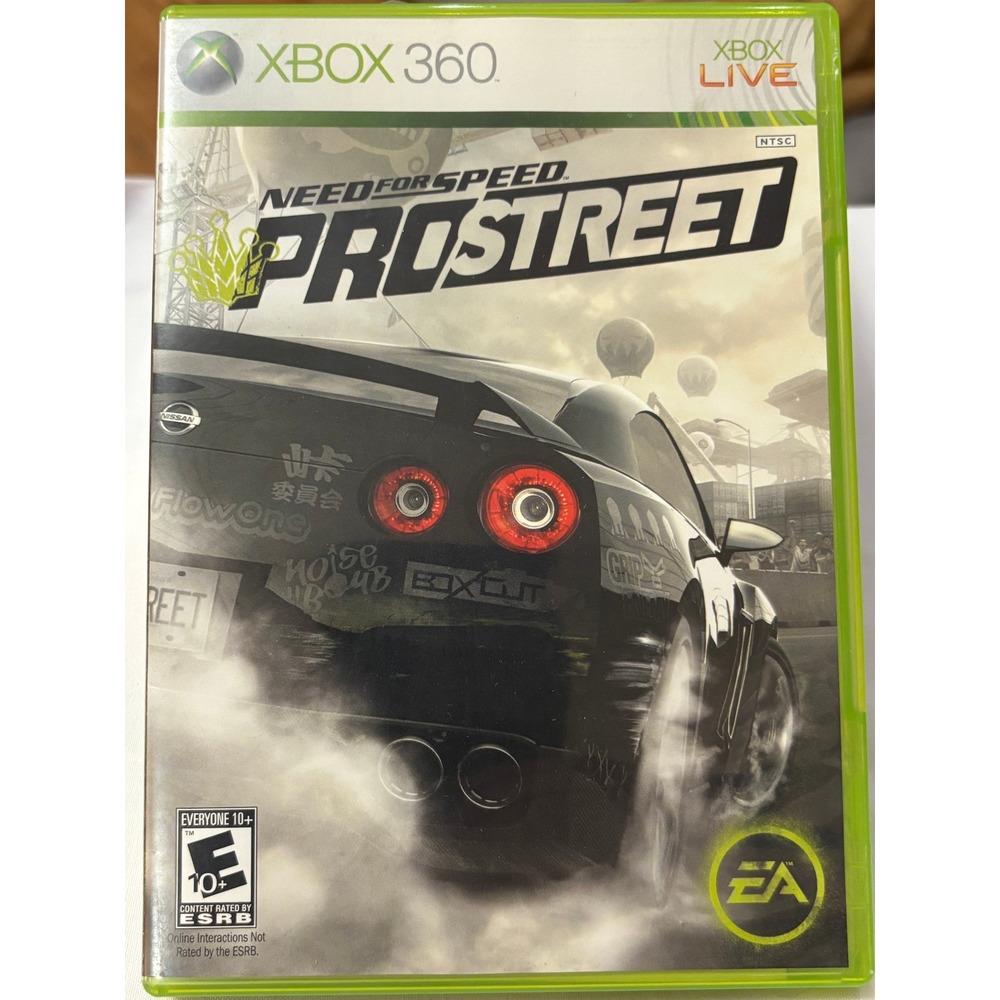 Xbox 360 Need for Speed ProStreet Racing Video Game‎ Complete with Case Disc